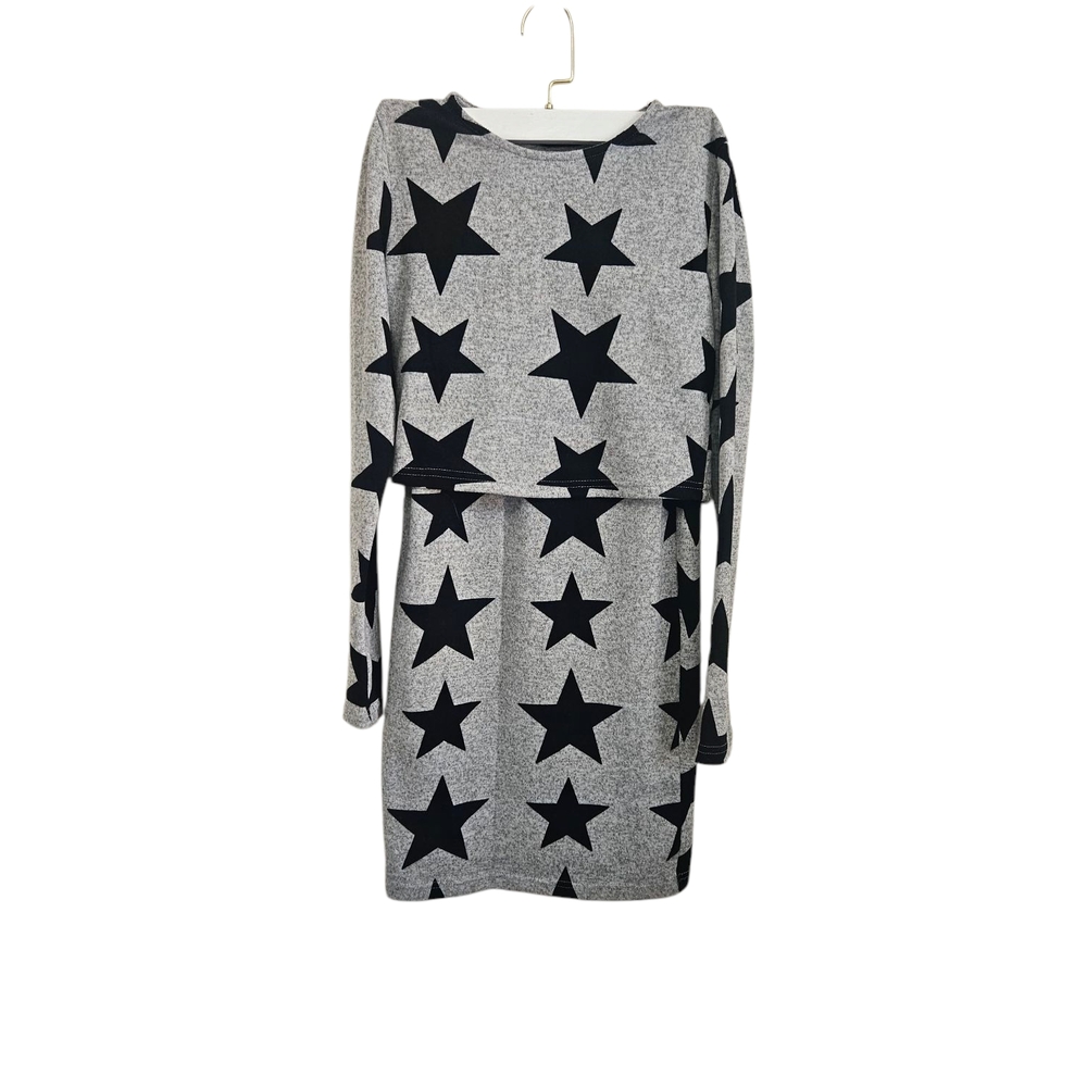 Star Patterned Gray Skirt Set - Picture 4 of 10